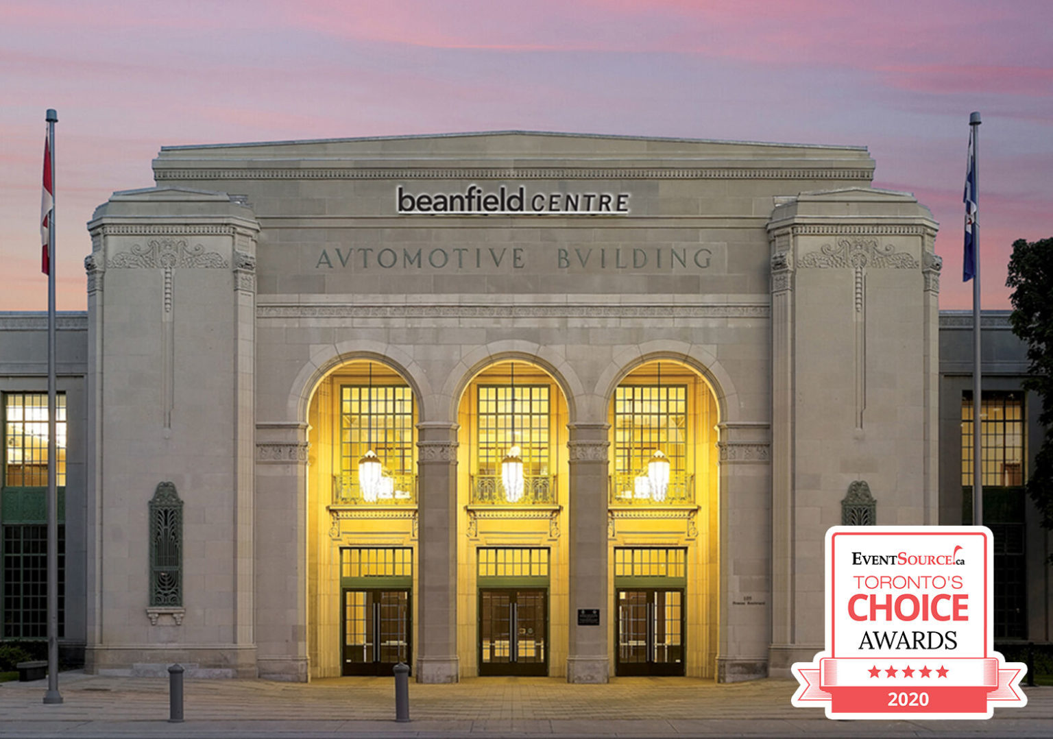 Beanfield Centre Receives Toronto’s Choice Award 2020 Exhibition Place