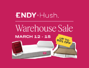 ENDY x Hush Warehouse Sale 2026